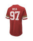 Фото #2 товара Men's Threads Nick Bosa Scarlet Distressed San Francisco 49ers Name and Number Oversize Fit T-shirt