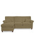 Фото #24 товара Lidia 82" Fabric 2-Pc. Reversible Chaise Sectional Sofa with Storage Ottoman - Custom Colors, Created for Macy's