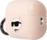 Фото #3 товара Karl Lagerfeld Etui Karl Lagerfeld KLAP2RUNCHP Apple AirPods Pro 2 cover różowy/pink Silicone Choupette Head 3D