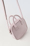 Patent-finish crossbody bag