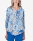 ფოტო #1 პროდუქტის Petite Neptune Beach Seashell Embellished Necklace Top