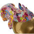 Decorative Figure Alexandra House Living Multicolour Plastic Rhinoceros Graffiti 17 x 26 x 19 cm Bowl