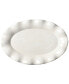 Фото #1 товара by Laura Johnson Signature Ruffle White Oval Platter