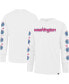 Фото #1 товара Men's White Washington Wizards City Edition Downtown Franklin Long Sleeve T-shirt