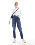 Levi's high waisted mom jeans in dark wash navy