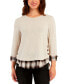 Фото #1 товара Juniors' 2-Fer Side-Button Sweater