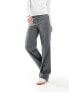 Фото #3 товара Mango zip side straight leg trousers in grey