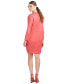 Women's Long-Sleeve V-Neck Jacquard Dress