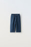 Фото #1 товара Льняные брюки с защипами ZARA