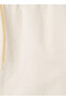 Bağlamalı Bel Bol Kesim Kırık Beyaz Kadın Pantolon 3sal40012mw