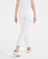 Фото #4 товара Petite Bright White Mid-Rise Girlfriend Jeans, Created for Macy's
