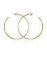 Gold-Tone Extra Large Open Hoop Earrings