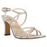 Фото #2 товара Nina Anna Rhinestone Wedding Strappy Womens Off White Dress Sandals ANNA-LS-IVO