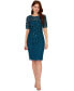 ფოტო #1 პროდუქტის Beaded Floral Sheath Dress