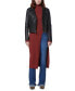 ფოტო #4 პროდუქტის Women's Seton Asymmetric Leather Moto Jacket