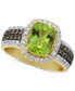 Фото #1 товара Peridot (2-5/8 ct. t.w.) & Diamond (5/8 ct. t.w.) Statement Ring in 14k Gold