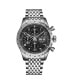 ფოტო #1 პროდუქტის Men's Megalos Silver-tone Stainless Steel , Black Dial , 51mm Round Watch