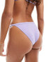 Weekday Ava tanga bikini bottom in lilac exclusive to ASOS