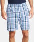 ფოტო #1 პროდუქტის Men's Cotton Plaid Pajama Shorts