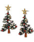 Gold-Tone Multicolor Crystal Christmas Tree Drop Earrings, Created for Macy's