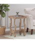 French Country Accent Table with Intricate Details and Charming Finish