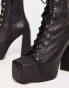 Фото #3 товара Jeffrey Campbell Akita lace up boots in black