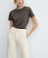 ფოტო #3 პროდუქტის Women's Mid Waist Culotte Jeans