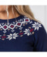 Фото #7 товара Women's Long Sleeve Fair Isle Raglan Sweater