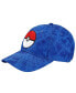 Фото #2 товара Men's Pokeball Embroidered Blue Tie Dye Cotton Twill Baseball Hat