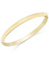 ფოტო #1 პროდუქტის Solid Gold Polished Bangle Bracelet in 14k Gold