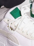 Puma Mayze sneakers in white with green detail