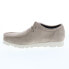 Фото #5 товара Clarks Wallabee Gore-Tex GTX 26165695 Mens Beige Suede Oxfords Casual Shoes 11