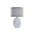 Фото #1 товара Настольная лампа DKD Home Decor Полотно Керамика Серый Белый (38 x 38 x 58 cm)
