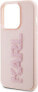 Фото #6 товара Karl Lagerfeld Karl Lagerfeld KLHCP15L3DMBKCP iPhone 15 Pro 6.1" różowy/pink hardcase 3D Rubber Glitter Logo