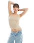 Фото #1 товара Vero Moda Aware fine knit vest top in beige