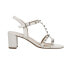 Фото #1 товара VANELi Midge Studded Block Heels Womens White Casual Sandals MIDGE-310911