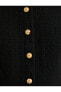 Фото #17 товара Mini Tüvit Pileli Elbise Altın Düğme Detaylı Pileli Kısa Kollu Yuvarlak Yaka