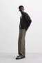 FADE-EFFECT LEATHER TROUSERS