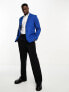 Фото #5 товара New Look skinny suit jacket in bright blue