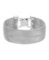 Silver-Tone Mesh Clasp Bracelet