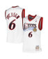 Фото #2 товара Men's Allen Iverson White Philadelphia 76ers Hardwood Classics 2002 Swingman Jersey