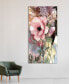 Фото #3 товара "Pastel Fleur LI" Frameless Free Floating Reverse Printed Tempered Glass Wall Art, 72" x 36" x 0.2"