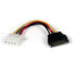 Фото #1 товара StarTech.com 6in SATA to LP4 Power Cable Adapter - F/M - 0.1524 m - Molex (4-pin) - SATA 15-pin - Male - Male - Straight