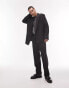 Фото #6 товара Topman wrap suit jacket in black