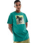 Paul Smith t-shirt with zebra placement print in green grün, L - 50 - фото #3