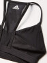 Фото #2 товара Топ спортивный Adidas 280418 Женский спортивный лифчик для занятий спортом черный/белый, размер XX-Small