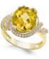 Фото #1 товара Кольцо Macy's Citrine Topaz Gold