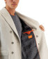 ფოტო #3 პროდუქტის Men's Wool Slim-Fit Double-Breasted Overcoat