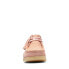 Фото #3 товара Clarks Wallabee 26171990 Mens Pink Leather Oxfords & Lace Ups Casual Shoes