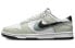 【定制球鞋】 Nike Dunk Low 莓刻 影灰双钩 工业做旧 解构 低帮 板鞋 男款 黑白灰 / Кроссовки Nike Dunk Low FD0661-100 42.5 - фото #6